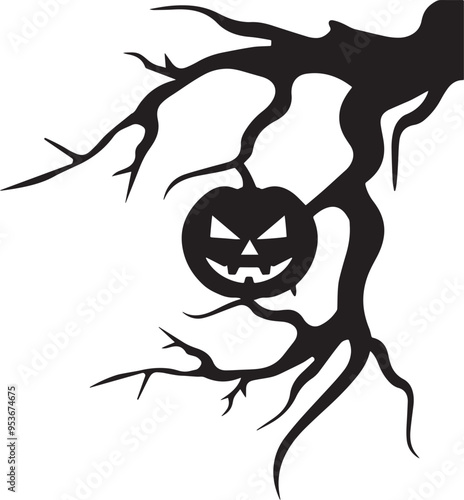 Scary Creepy Halloween Vector Art