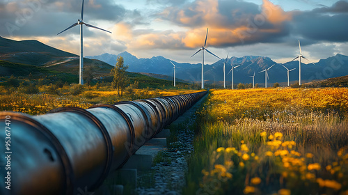 A pipeline runs through a f...
