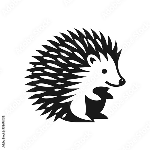High-Quality Hedgehog Silhouette Vector: Ideal for Animal Lovers and Wildlife Graphic Projects