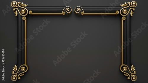 Corner vector icon set. frame illustration sign collection. vintage symbol. border logo