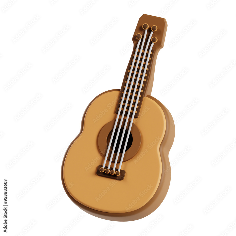 Obraz premium guitar 3d icon