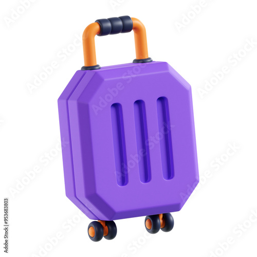 travel luggage 3d icon