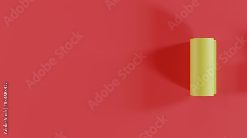 a roll of paper unrolling out unfolding