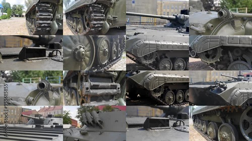 Soviet armored vehicle, elements in one shot