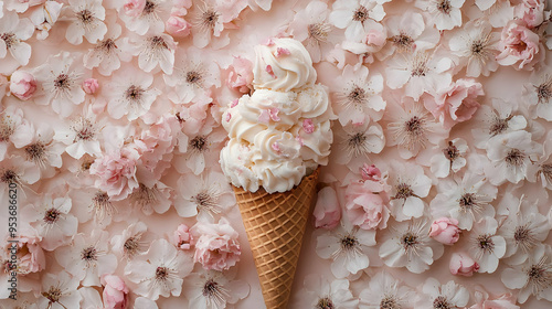 A single scoop of ice cream...