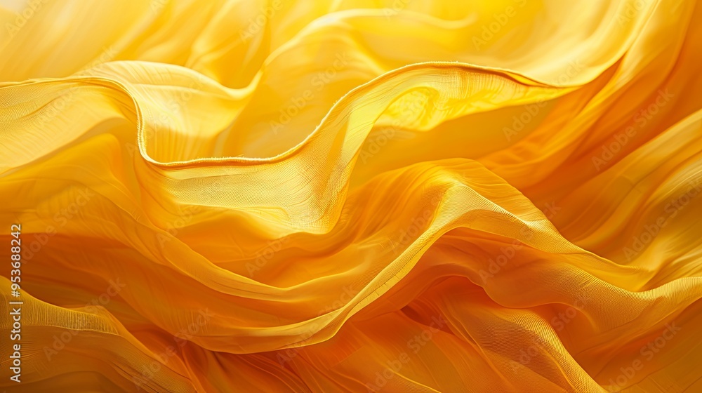 Abstract yellow background with layers of textile Abstract yellow background with layers of textile