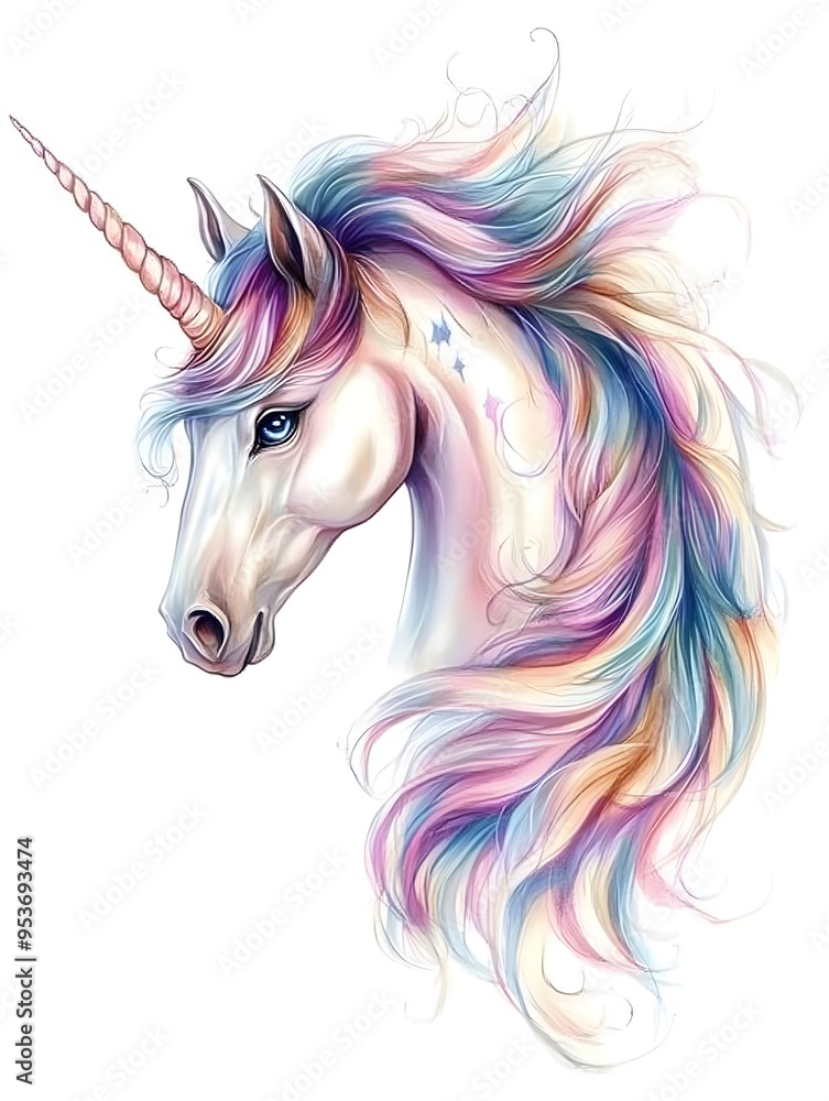 Ethereal Unicorn with Luminous Mane Magical and Enchanting Creature in Soft Focus Fantasy Art Ethereal Unicorn with Luminous Mane Magical and Enchanting Creature in Soft Focus Fantasy Art