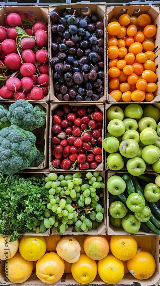 Fresh fruits and vegetables Fresh fruits and vegetables