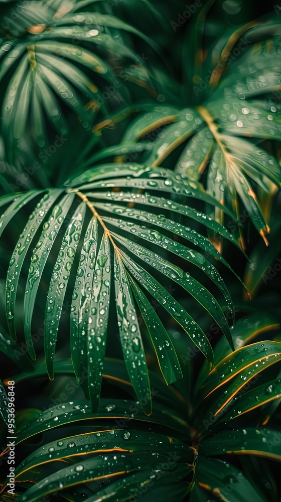 Obraz premium Palm leaf close up