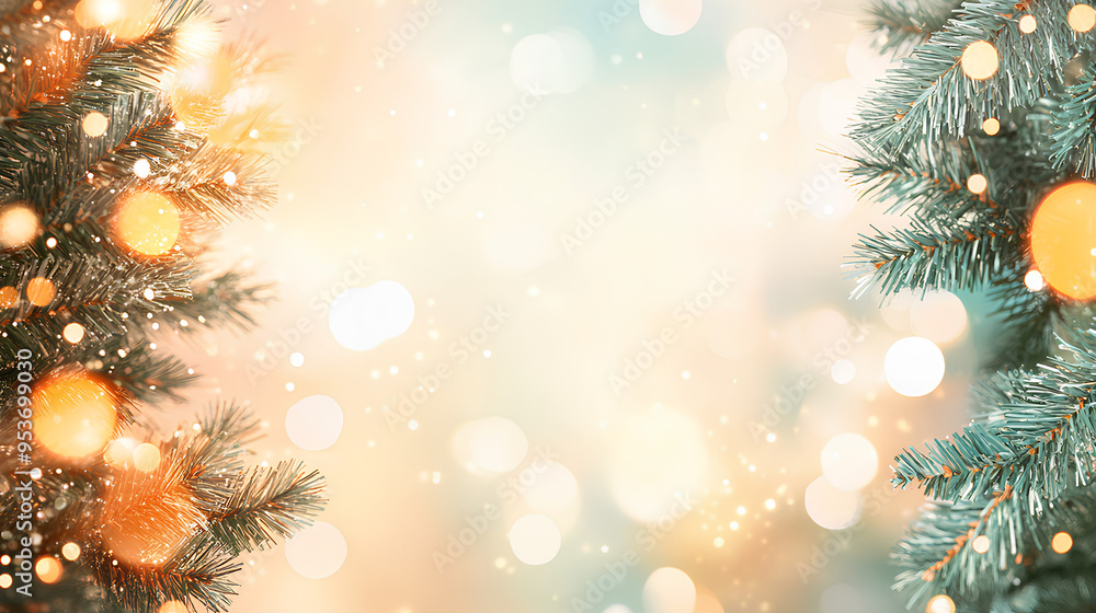 Winter New Year atmospheric festive background. Winter New Year atmospheric festive background.