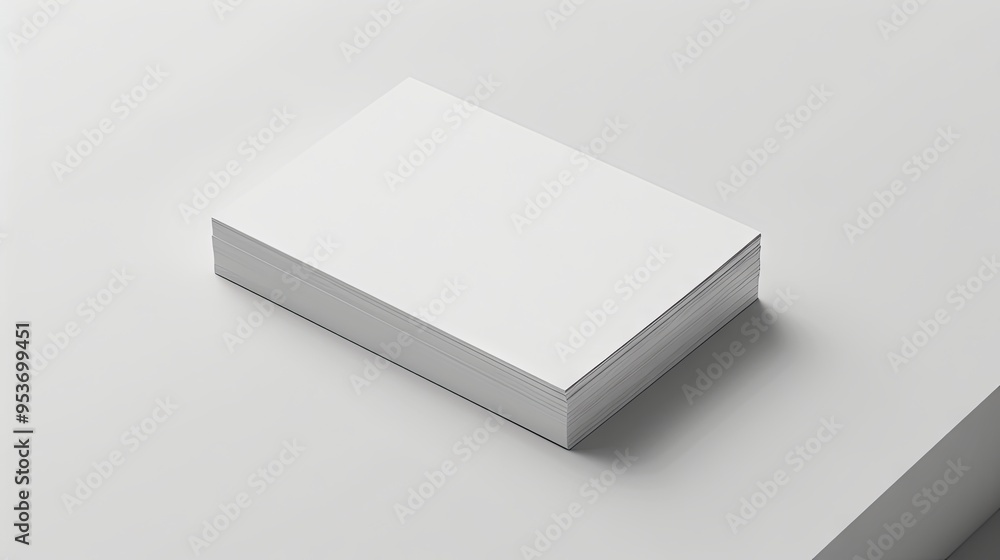 Top view of business card isolated on white Top view of business card isolated on white