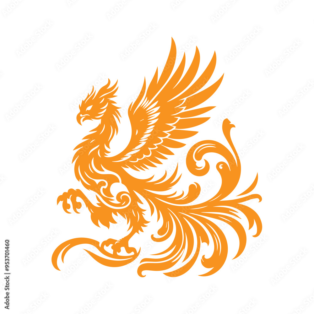 Fototapeta premium awesome phoenix logo illustration