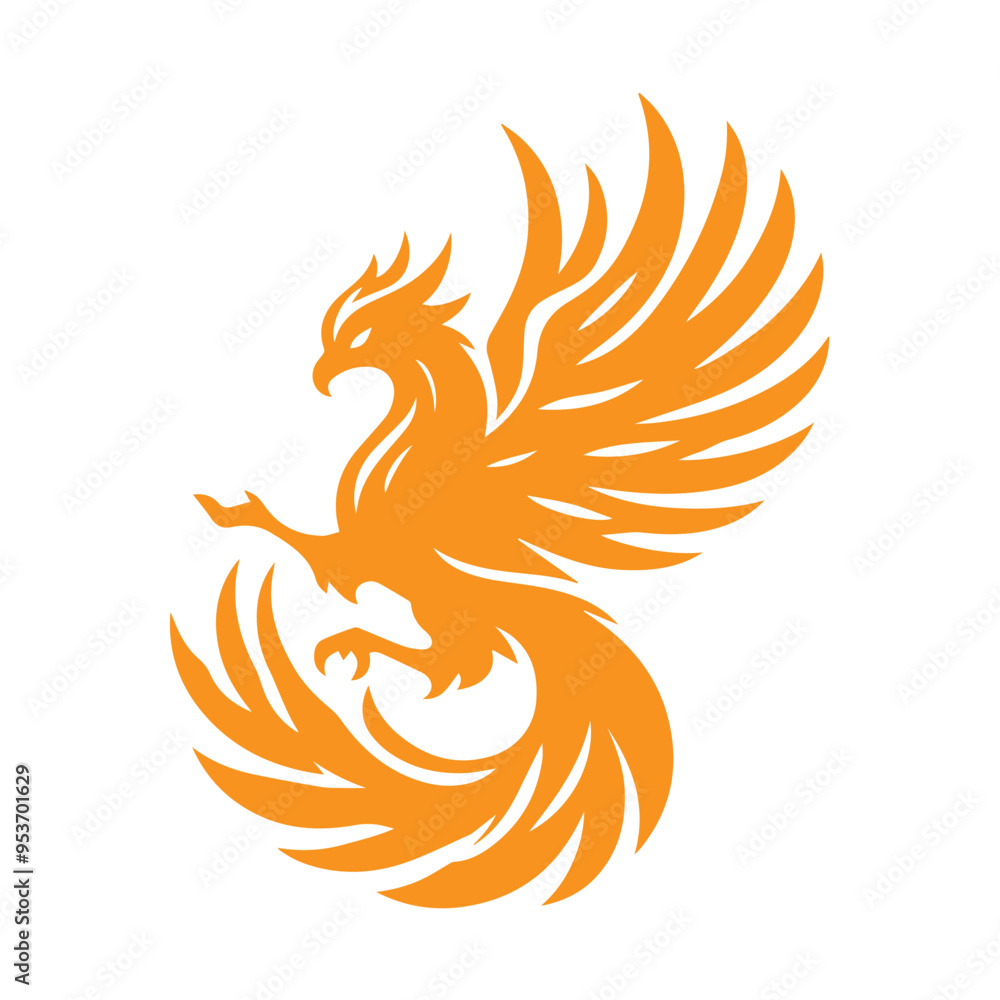 Fototapeta premium awesome phoenix logo illustration