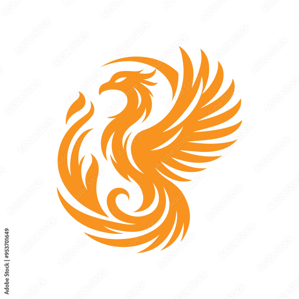 Fototapeta premium awesome phoenix logo illustration