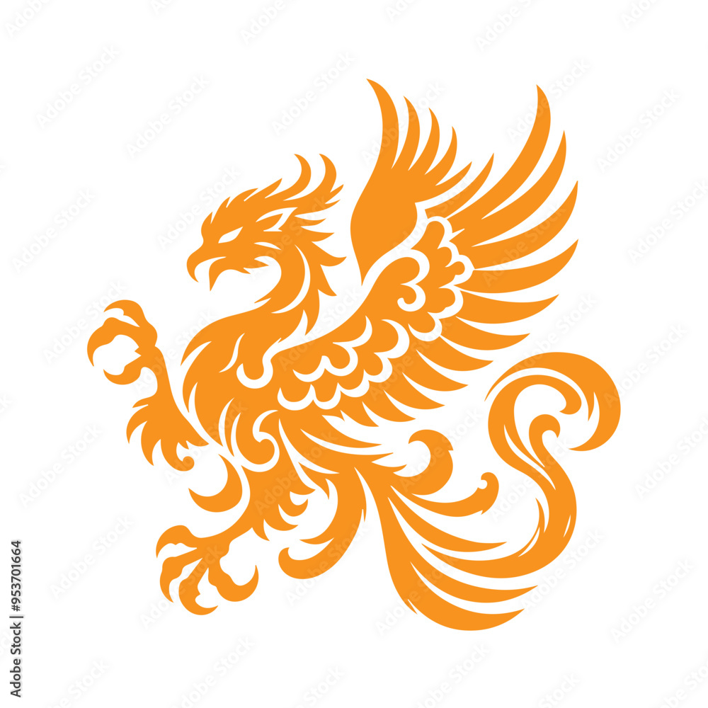 Fototapeta premium awesome phoenix logo illustration