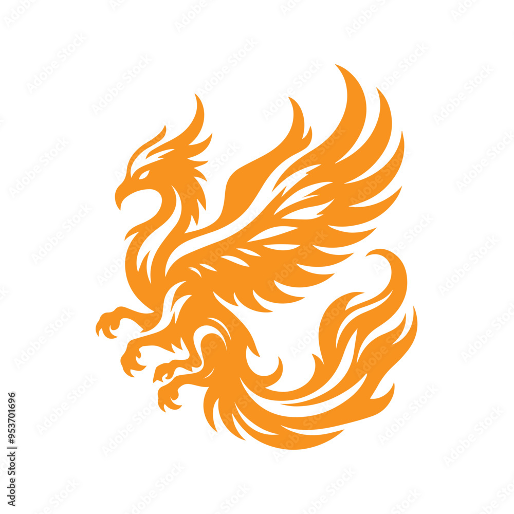 Fototapeta premium awesome phoenix logo illustration