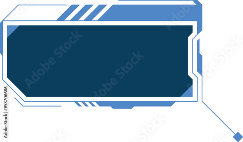 Cyber infographic frame. Scifi layout. Callout window