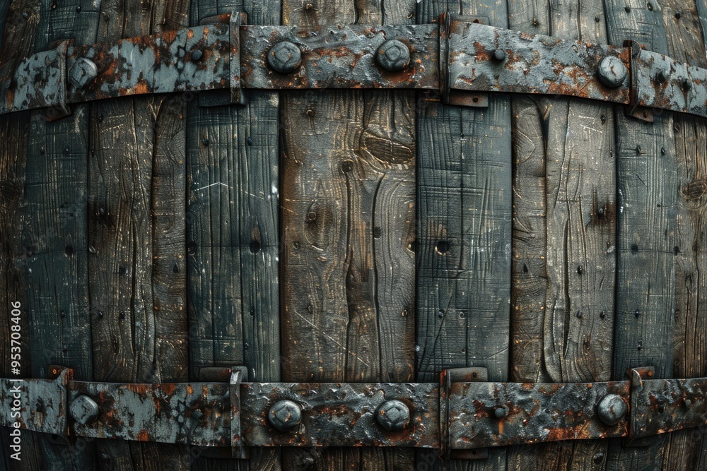 wooden barrel wooden barrel wooden barrel with metal rusty straps template background wooden barrel wooden barrel wooden barrel with metal rusty straps template background