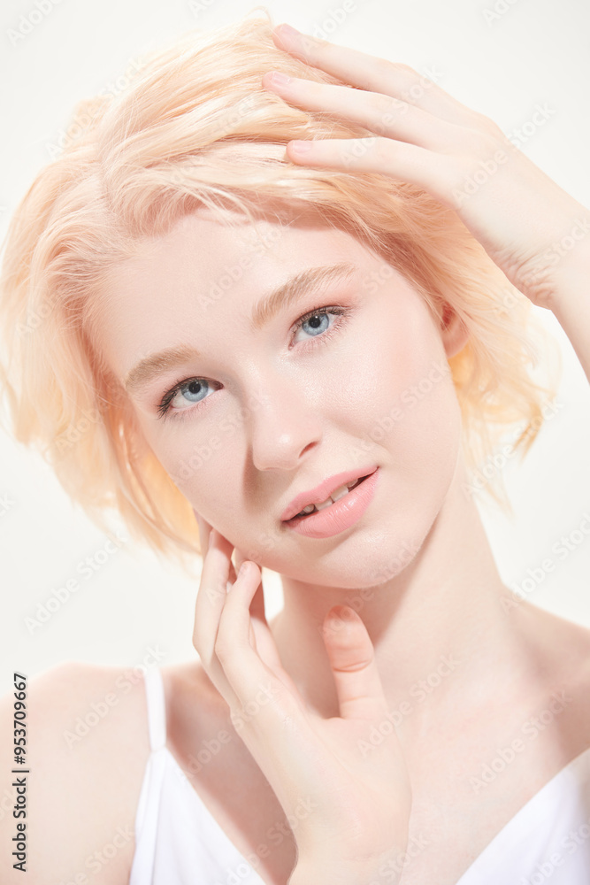 closeup beauty portrait closeup beauty portrait