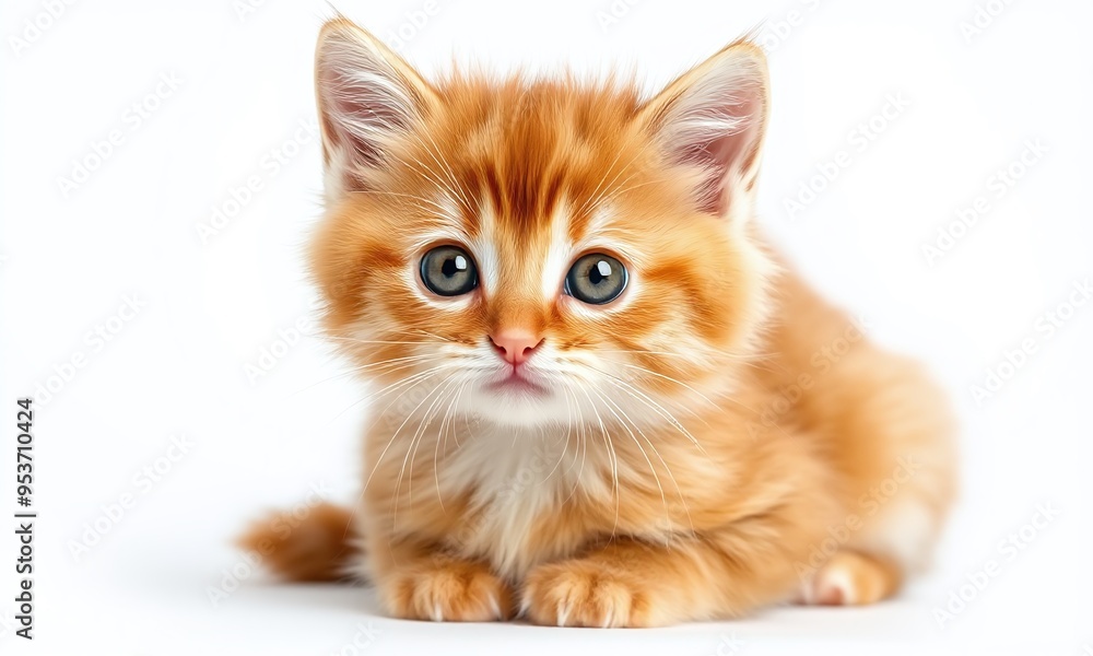 adorable kitten sitting pose white background adorable kitten sitting pose white background