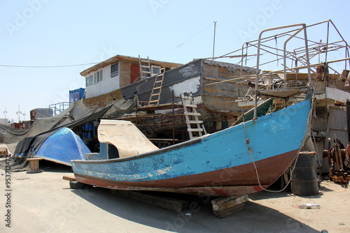 Seaport in the city of Tel Aviv in Israel.