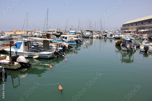 Seaport in the city of Tel Aviv in Israel.