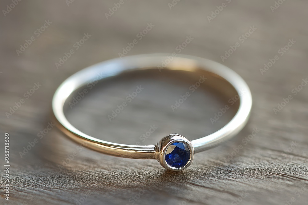 A simple silver ring featuring a blue gemstone, showcasing elegance and minimalism. A simple silver ring featuring a blue gemstone, showcasing elegance and minimalism.
