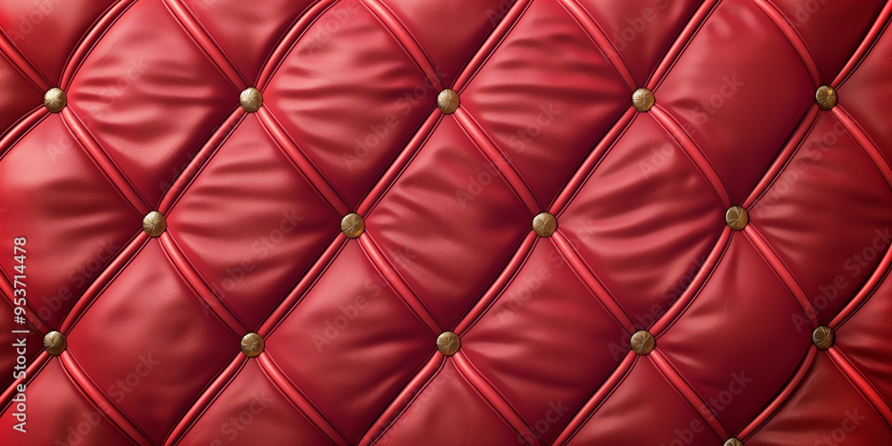 Red luxurious background with gold-buttoned sofa upholstery pattern
Red luxurious background with gold-buttoned sofa upholstery pattern