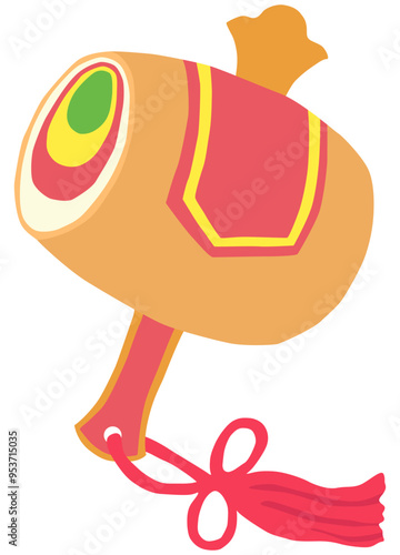 打ち出の小槌のイラスト ベクター素材