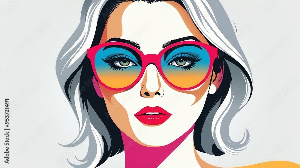 minimalist modern vector art of a confident woman background minimalist modern vector art of a confident woman background