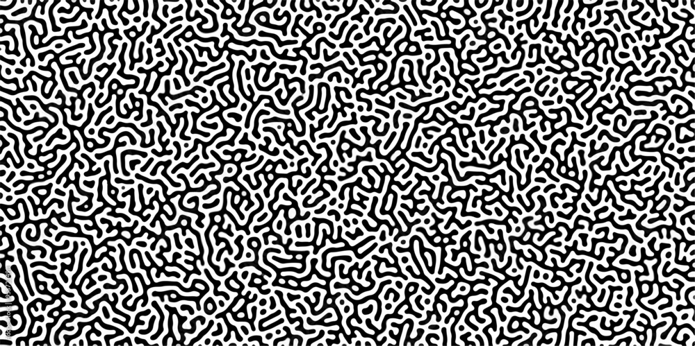 Abstract truing organic wallpaper Turing reaction diffusion monochrome seamless pattern .Monochrome Turing reaction background .Natural seamless line pattern. Linear design with biological shapes Abstract truing organic wallpaper Turing reaction diffusion monochrome seamless pattern .Monochrome Turing reaction background .Natural seamless line pattern. Linear design with biological shapes