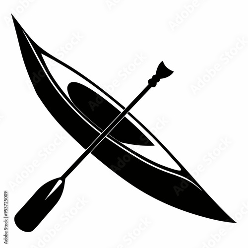 Kayak Black silhouette
