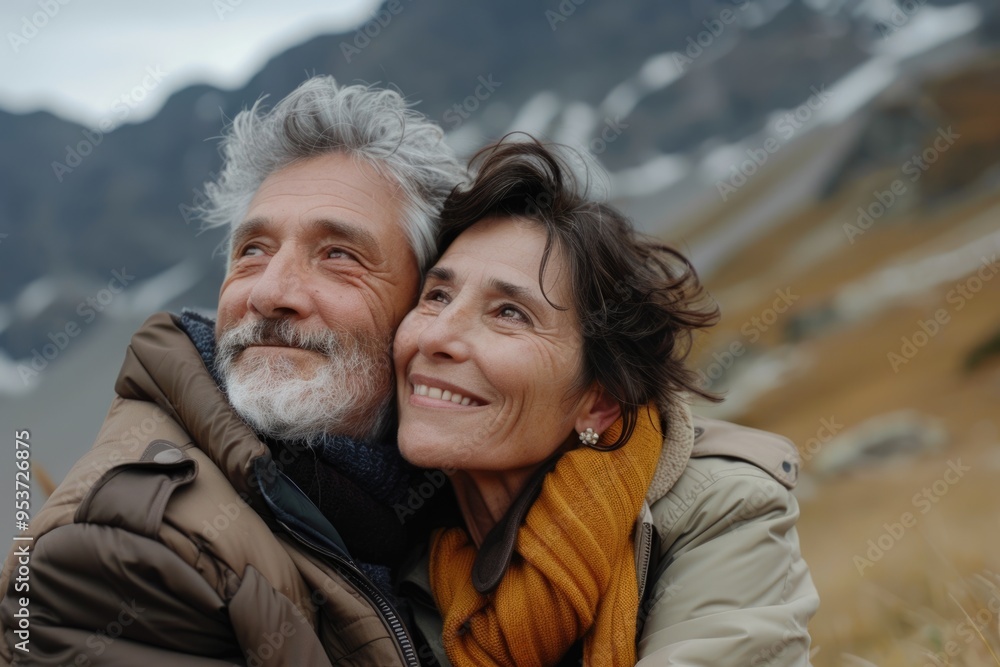 Portrait of a happy mature couple outdoors Portrait of a happy mature couple outdoors