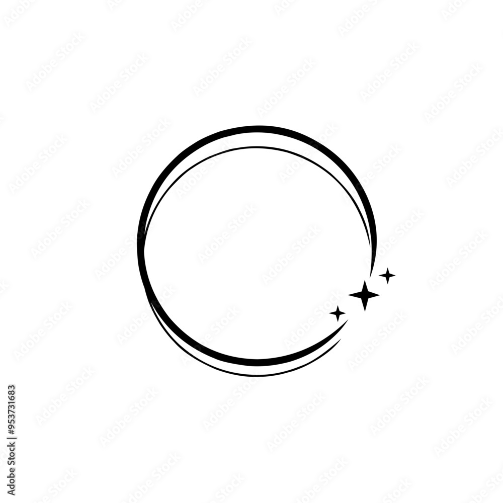 sparkling circle frame sparkling circle frame