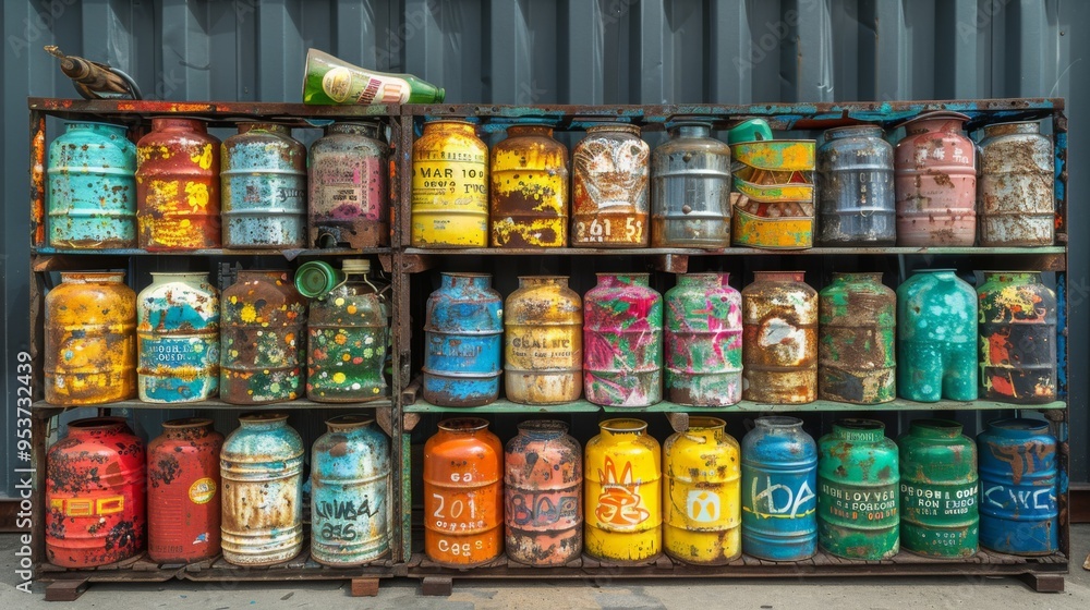 Fototapeta premium Showcase creative DIY projects using recycled materials to inspire others