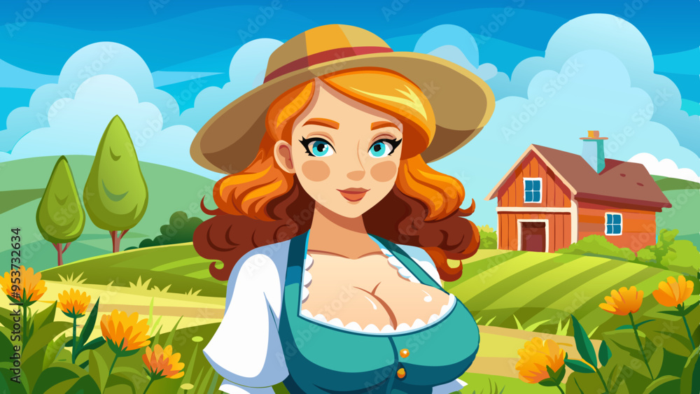 a farmer's wife on the farm