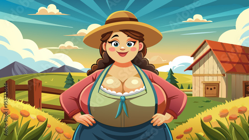 a farmer's wife on the farm