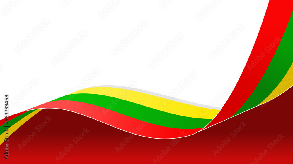 wavy lithuania flag vector background with copy space for text. lithuania national day wavy lithuania flag vector background with copy space for text. lithuania national day