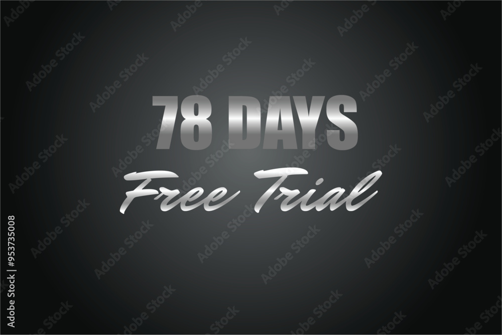 78 day free trial banner design. 78 days free banner background
78 day free trial banner design. 78 days free banner background