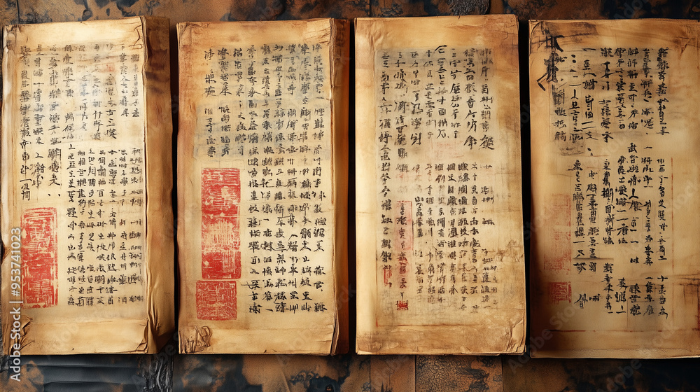 Obraz premium 古文書