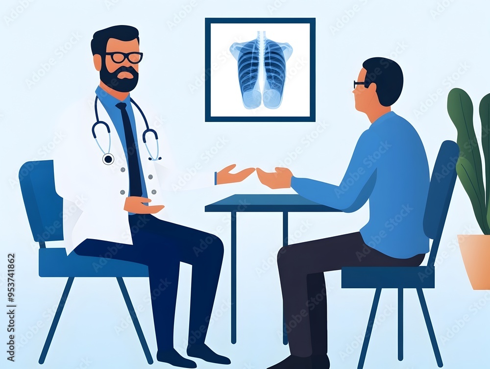 Doctor Discussing Surgical Options with Patient in Private Consultation Room Doctor Discussing Surgical Options with Patient in Private Consultation Room