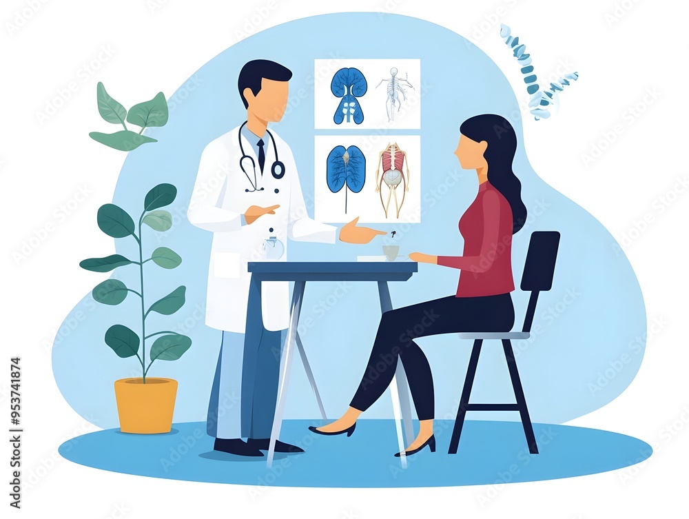 Medical Expert Discussing Surgical Options with Patient in Private Consultation Medical Expert Discussing Surgical Options with Patient in Private Consultation