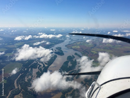 view from airplane window