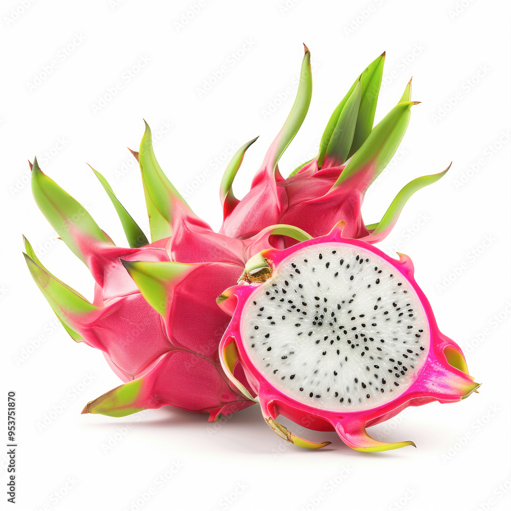Dragon Fruit on white background Dragon Fruit on white background