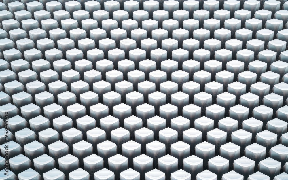 White cube pattern. Abstract background with a grid of white cubes, creating a modern and minimalist design. White cube pattern. Abstract background with a grid of white cubes, creating a modern and minimalist design.