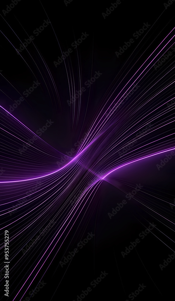 Dark grey background with purple glowing lines for social media post, business, advertising events Dark grey background with purple glowing lines for social media post, business, advertising events