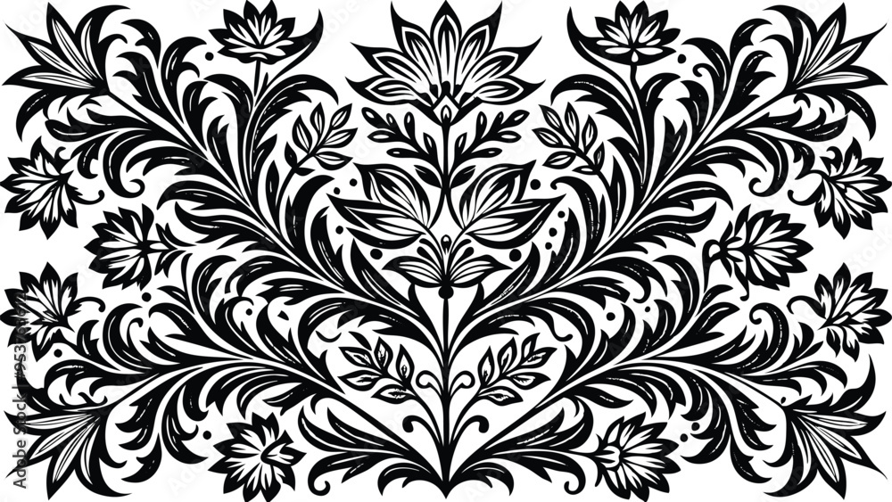floral seamless pattern, vector art, illustration floral seamless pattern, vector art, illustration
