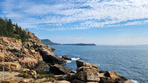 Coastline along Atlantic Ocean, Acadia National Park, Maine