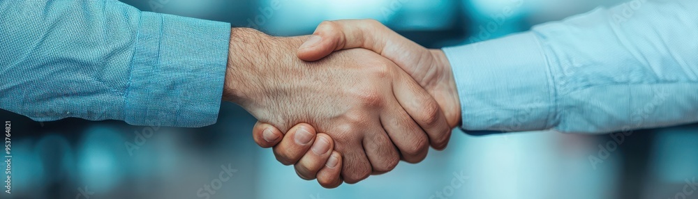 two hands shaking, symbolizing agreement, partnership, and business collaboration in a professional environment. two hands shaking, symbolizing agreement, partnership, and business collaboration in a professional environment.