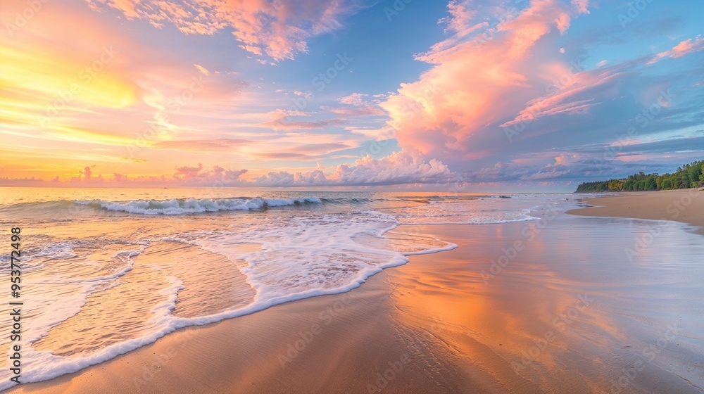 Fototapeta premium sunset on the beach